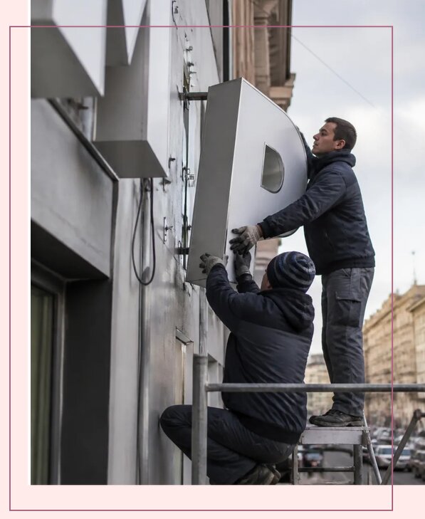 Изготовление и монтаж больших объемных букв в Воткинске