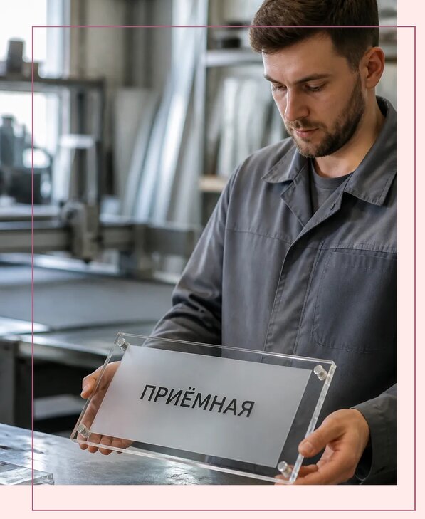 Таблички из оргстекла на заказ в Воткинске от 4040 р. | Аванза-Втк
