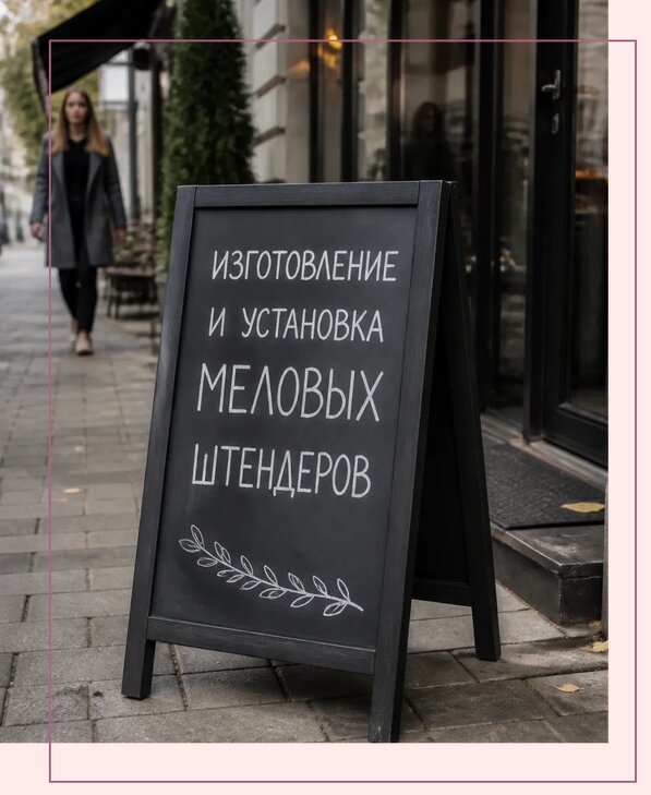 Меловые штендеры в Воткинске по цене от 6734 р. | Аванза-Втк